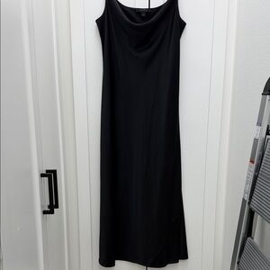 Silk Black Sleeveless Dress